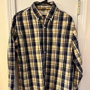 Mens Casual Button Down Regular Fit L long sleeve